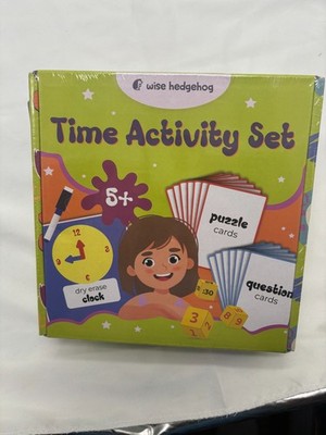 WISE HEDGEHOG Kids Learning Time Activity Game Set, 53 Piece Set, 5+