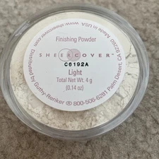 NEW Sheer Cover LIGHT Finishing POWDER  4g  FACTORY SEALED 14 oz.