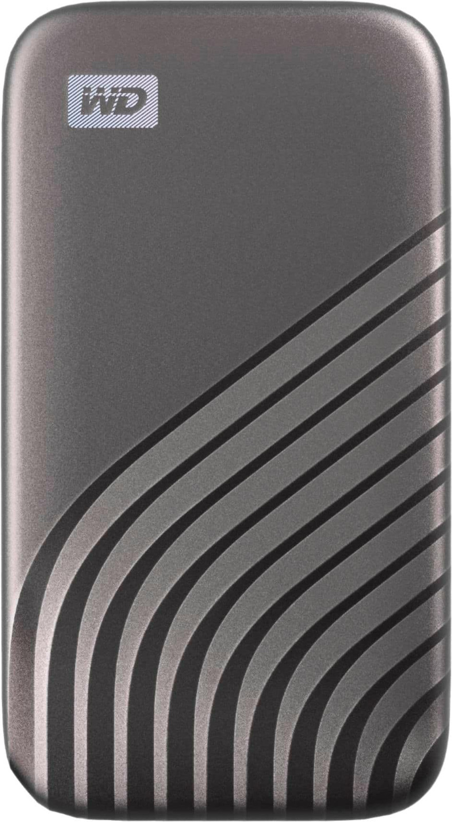 Внешний портативный SSD-накопитель WD - My Passport емкостью 2 ТБ с разъемом USB Type-C - Космический серый