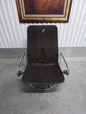 Vintage Mid Century Ekornes Stressless Recliner Chrome Chair FRAME