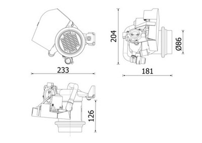 MAHLE CE 40 000P KÜHLER, ABGASRÜCKFÜHRUNG FÜR AUDI,SEAT,VW