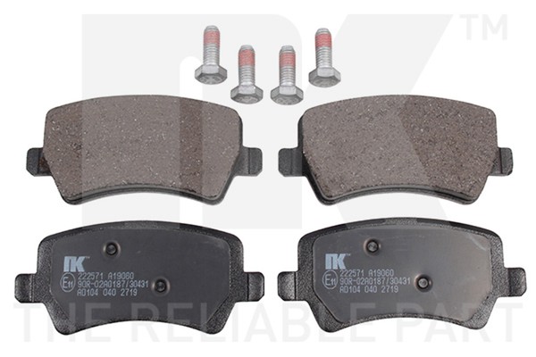 NK Bremsbelagsatz Scheibenbremse 222571 FüR Rover Ford Galaxy Volvo S60 MAX S80-image