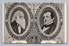 William Cullen Bryant Washington Irving American Writers Portraits 1900s