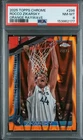 2025 Topps Chrome Basketball RayWave Orange Refractor Rocco Zikarsky #296 PSA 8