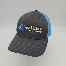 Richardson Snapback Hat Baseball Cap Blue Vital Link Atec Aviation Industrial