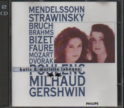 KATIA & MARIELLE LABEQUE : Mendelssohn, Strawinsky et al / 2-CD-ALBUM #Q97#