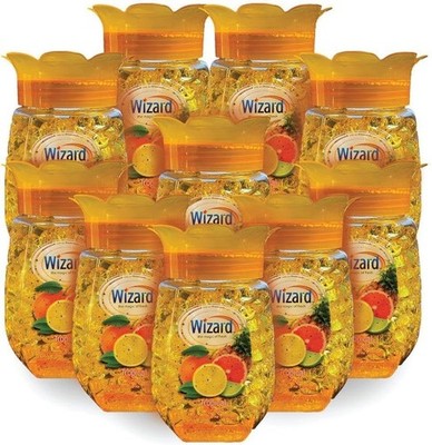 PACK OF 12   WIZARD Odor Eliminator Gel Beads (12 oz each)   Tropical Citrus
