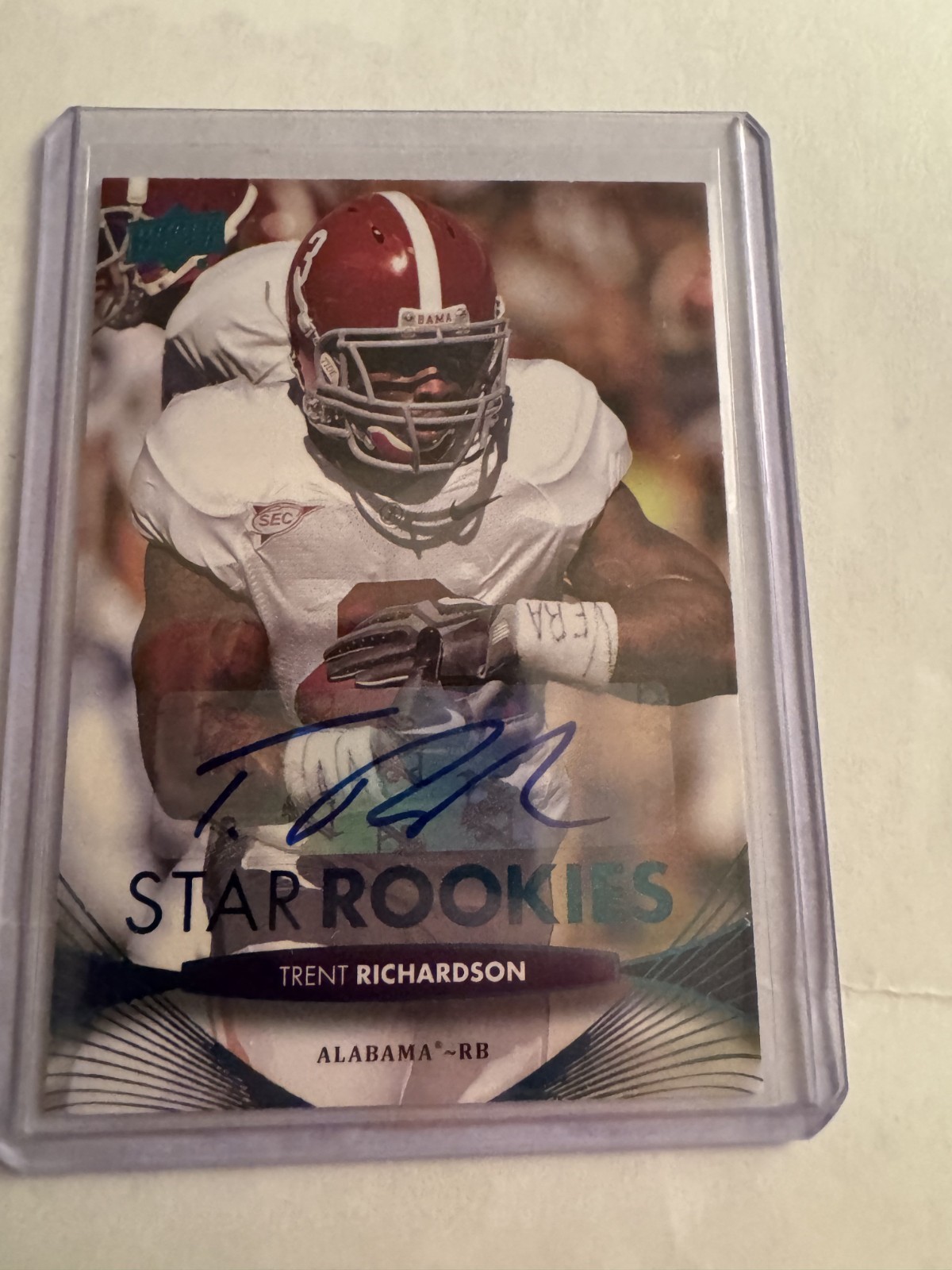 Trent Richardson Upper Deck #144 Autograph