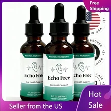 (3 Pack) Echo Free Healthy Ear Support – Echo Free Liquid Drops