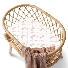 Baby Bassinet Sheet for Boy and Girl, Stretchy Soft and Breathable Baby Bassi...