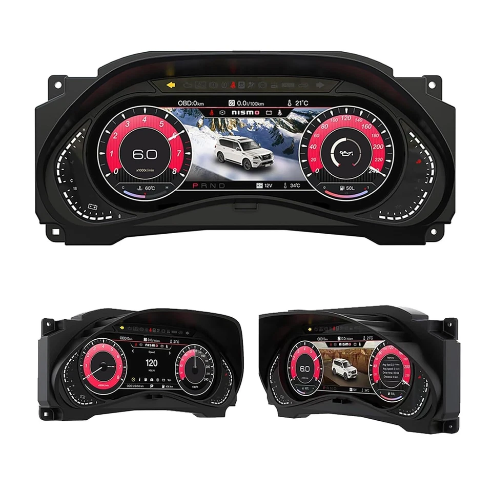 LCD Digital Cluster Speedometer Instrument Upgrage for Nissan Armada Y62 2012-23 - Image 2 of 4