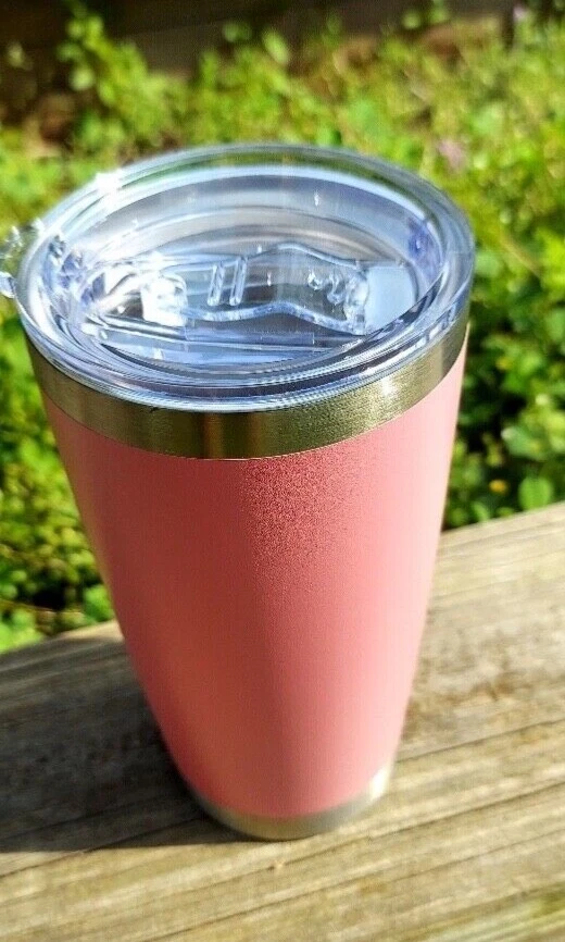 tumbler pink 20oz  (Holds temperature better than YETI)