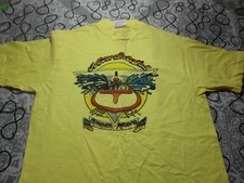 Large River Rat  Savage Racing Damaged  Vintage Single Stitch T-shirt