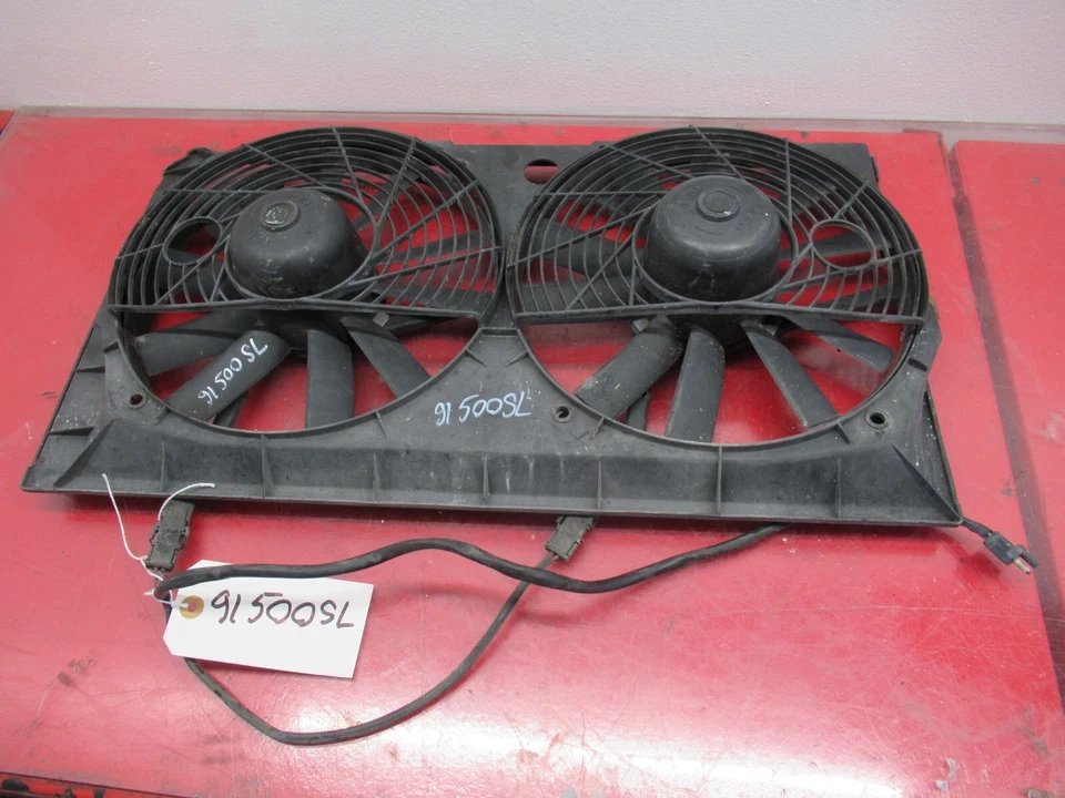 MERCEDES-BENZ R129 300SL 500SL 1990-1993 RADIADOR REFRIGERACIÓN VENTILADOR DOBLE OEM Foto 4 de 4