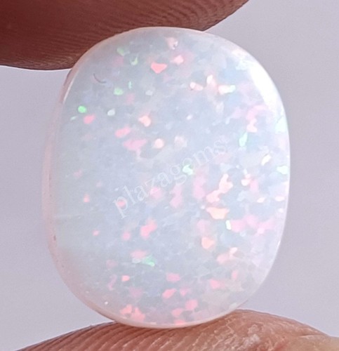 4,66 ct Ovalschliff natürlicher weißer Feueropal zertifiziert Äthiopien loser Edelstein 5 ARP - Bild 3 von 6