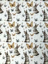 Baumwollstoff Kinderstoff Hase Breite 150cm ab 50 cm