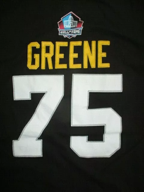 MEAN JOE GREENE No. 75 PITTSBURGH STEELERS Pro Football Hall of Fame (XL)  Shirt