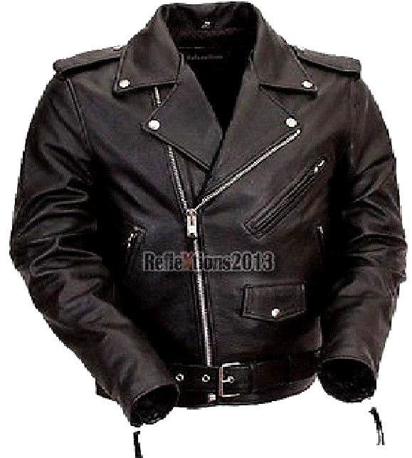 Motorcycle Leather Riding Jacket Biker Real Touring Leather Bike Brando Jacket
