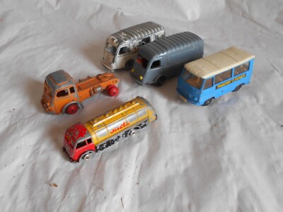 Vintage CIJ JRD Solido Modelle zum restaurieren französischer Lieferwagen LKW Tanker 1960