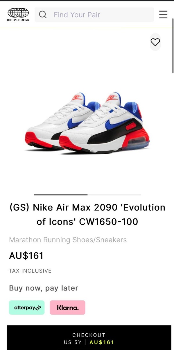 does nike have afterpay or klarna