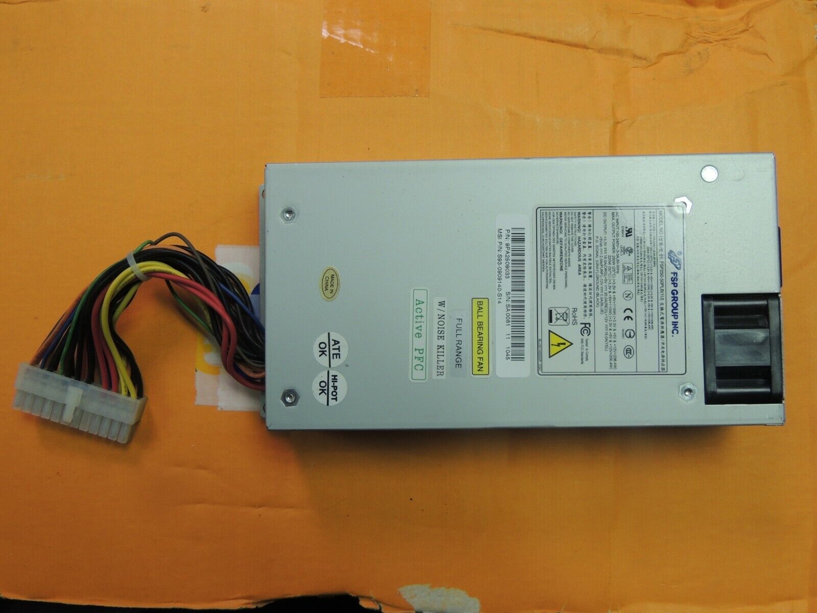 FSP Group FSP250-50PLB(1U) 250W Power Supply 9PA2509003 w/ Noise Killer