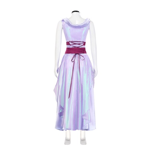 Cosplay Hercules Princess Megara Purple Dress Halloween Masquerade Suits Outfits - Picture 5 of 7