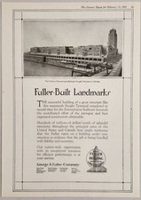 1920 Print Ad Fuller Building Construction Penn Railroad Terminal Chicago,IL