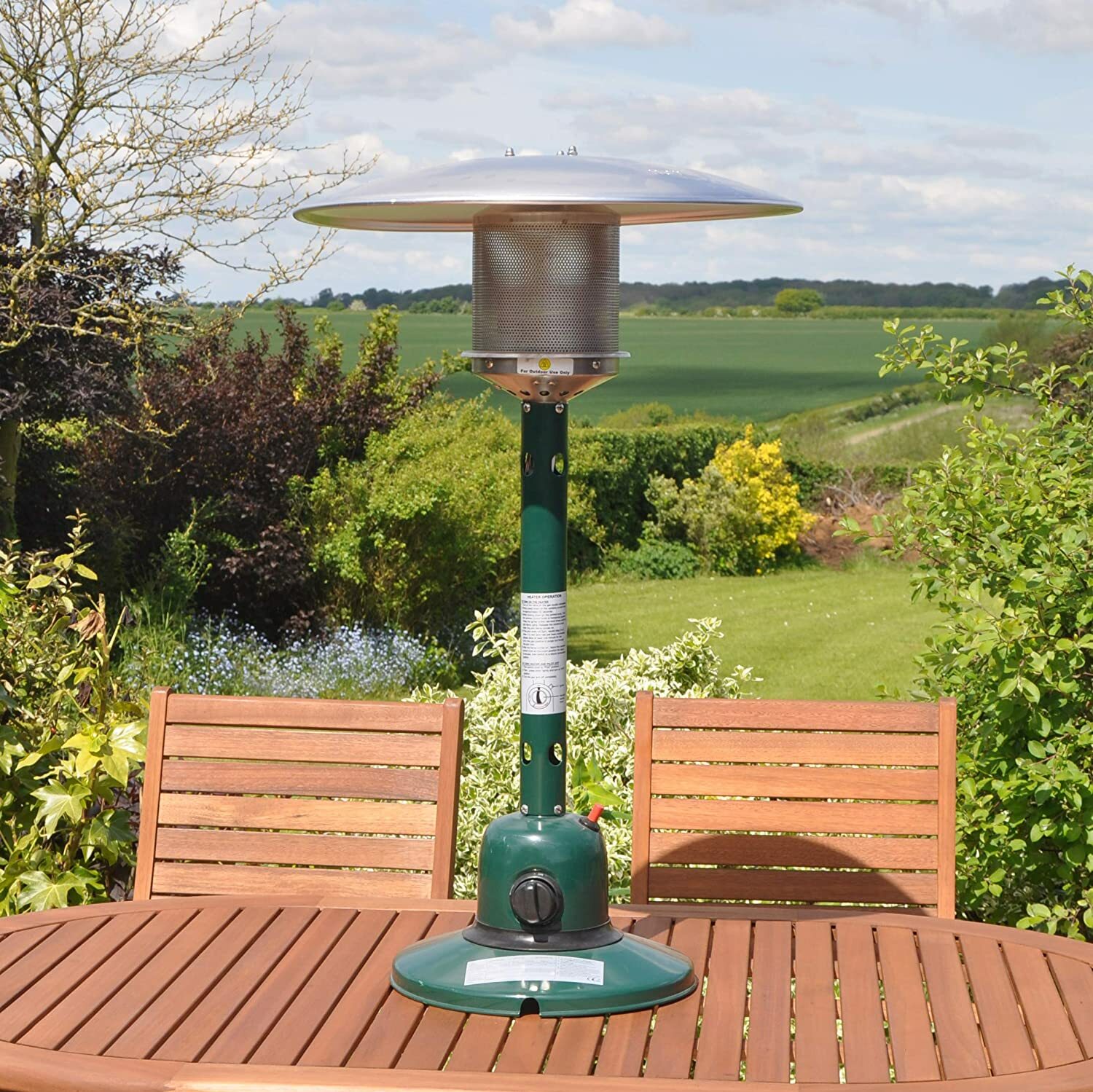 Kingfisher PH300 Garden Outdoor Table Top Gas Patio Heater - Multicolor for  sale online | eBay