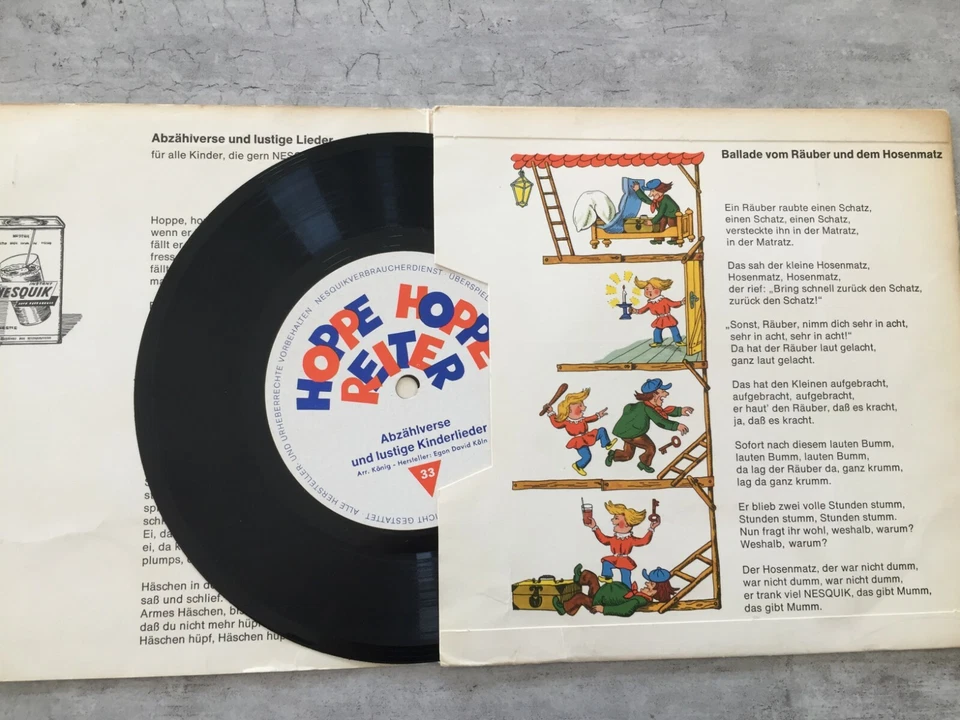 HOPPE HOPPE REITER - Abzählverse und lustige Kinderlieder (Nesquik Werbeflex)  - Bild 3 von 3
