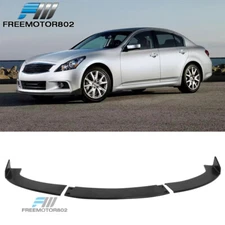 Fits 10-13 Infiniti G37 & 11-12 G25 Sedan PU Front Bumper Lip Splitter Kit 3PC