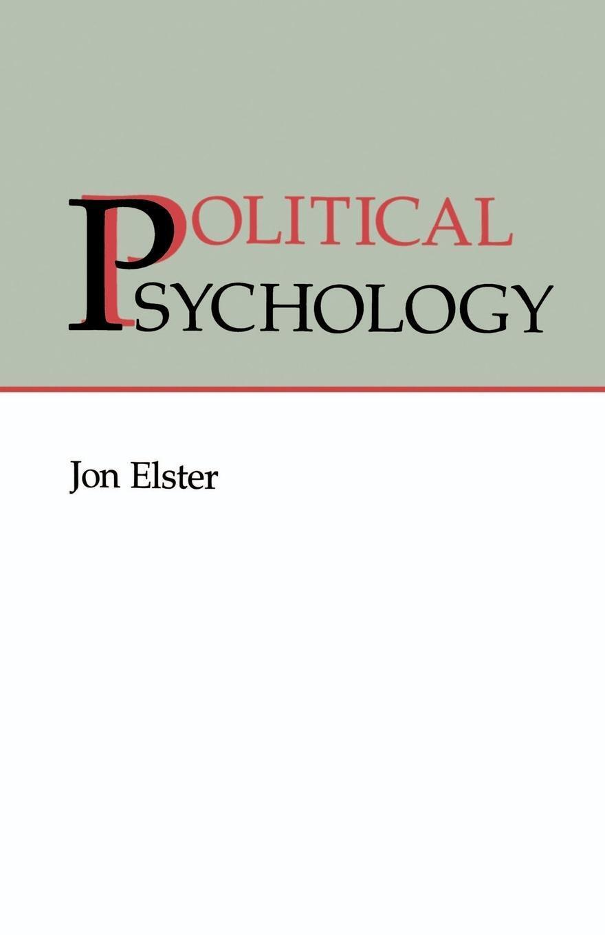 Thumbnail - Political Psychology Jon Elester (u. A.) Taschenbuch Paperback