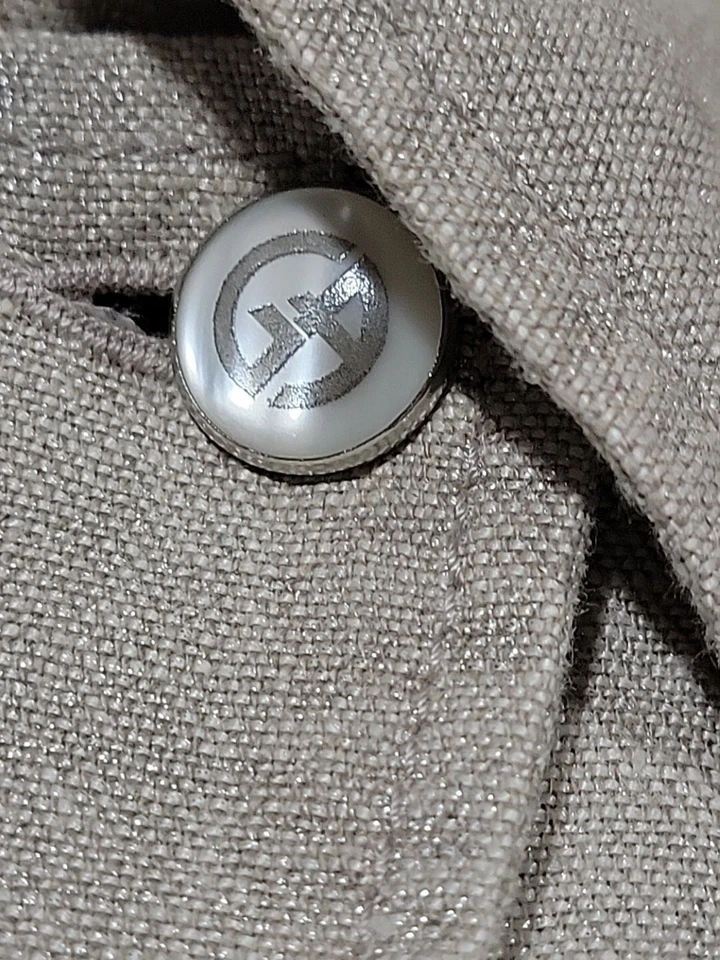 Chaqueta Blazer para Mujer Giorgio Armani Talla I 44/EE. UU. 10 Lino Estilo Safari #W Foto 2 de 4