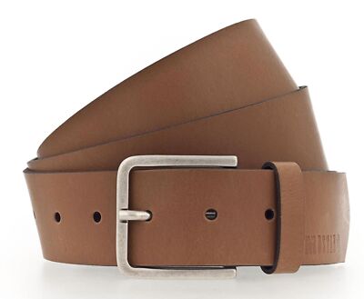 MUSTANG Leather Belt W115 Gürtel Cognac hellbraun Neu