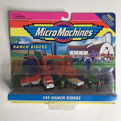 1994 Galoob Micro Machines Ranch Riders #42 New in Sealed Card Mint