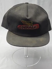 Vintage DEKALB Embroidered Hat - Black Solid Snapback Trucker Cap - ONE SIZE USA