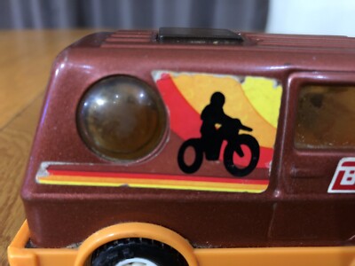 【希少】Buddy L ミニカー VINTAGE BUDDY L GROOVY MOTORCYCLE VAN BUBBLE WINDOWS JAPAN