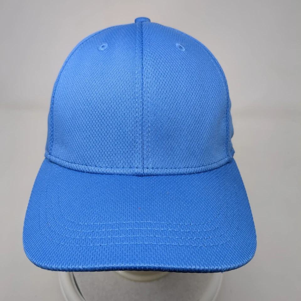 Athletic Works Fitted Hat Blue L-XL Solid Blank 6 Panel Vent Holes - Image 2 of 4