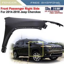 Primed Front Passenger Side Fender For 2014 2015 2016 2017 2018 Jeep Cherokee Primed Front Passenger Side Fender For 2014 2015 2016 2017 2018 Jeep Cherokee
