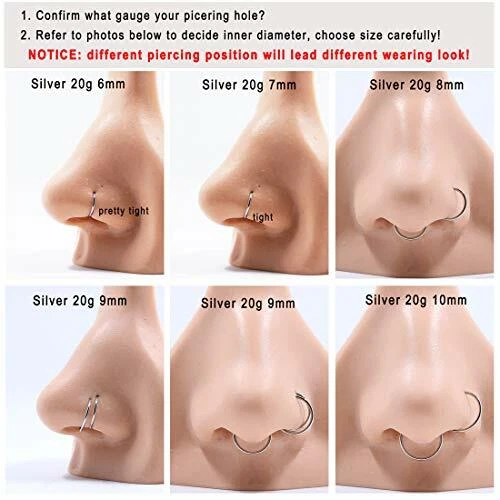 26 Letters Nose Ring Inlaid Shiny Zircon Nose Stud Nail Ring L-shaped Nose  Nail Nose Piercing Ornament Female - Temu Australia