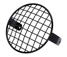 Round black lamp grid universal for moped