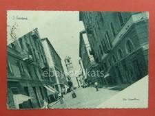 SAVONA Via Verzellino lambretta vespa animata vecchia cartolina *