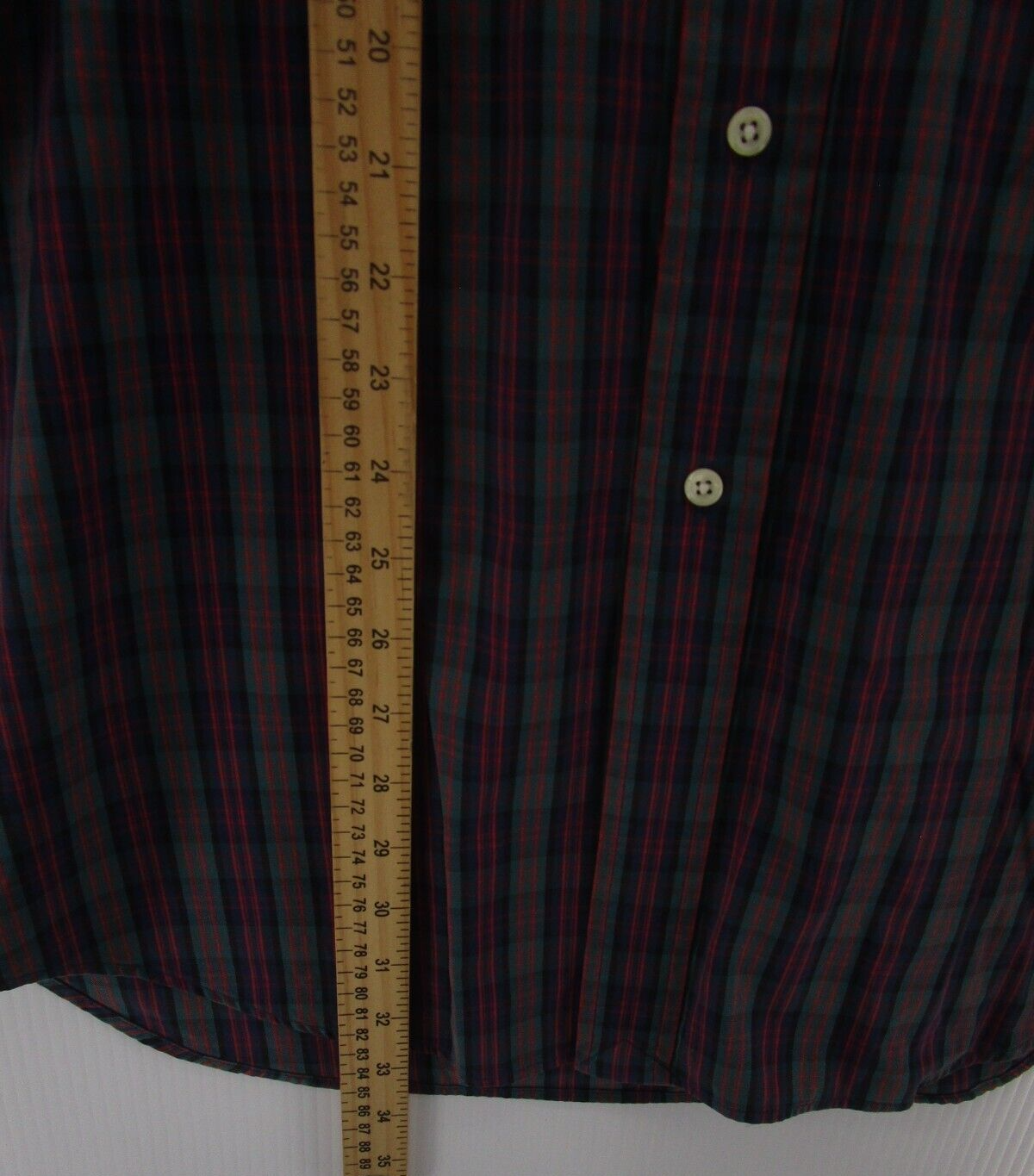 Camicia VINTAGE Ralph Lauren uomo grande blu blaire bottoni tasca pony a quadretti