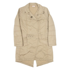 Max&co Insulated Womens Parka Coat Beige Uk 14