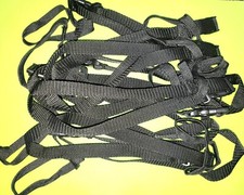 10-Pack Standard Snowboard Safety Leash Black