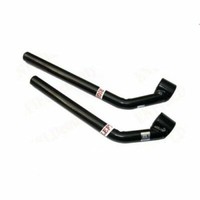 AEspares Royal Enfield Bullet Schwarz Front-FußRasten Halter Set Links/Rechts