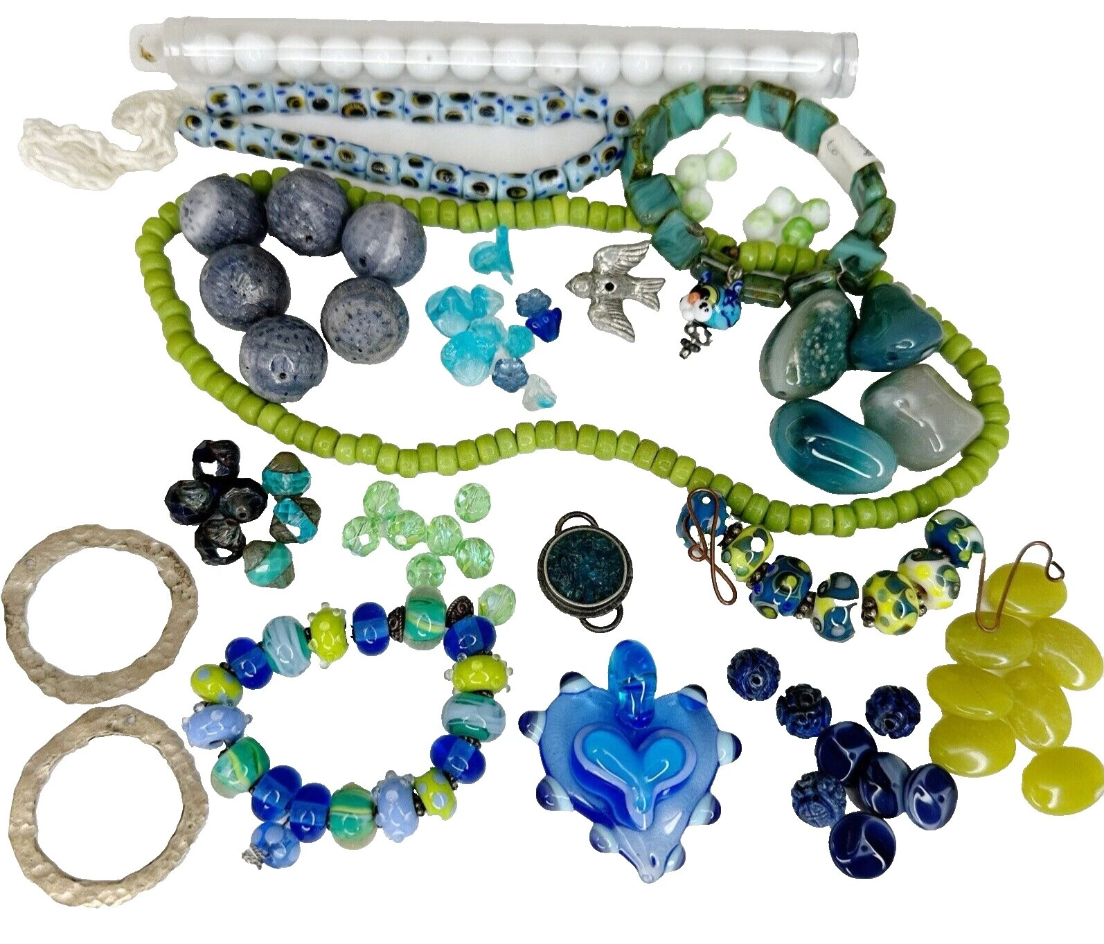 Gemstone Czech Glass/Pressed Jewelry Making Beads