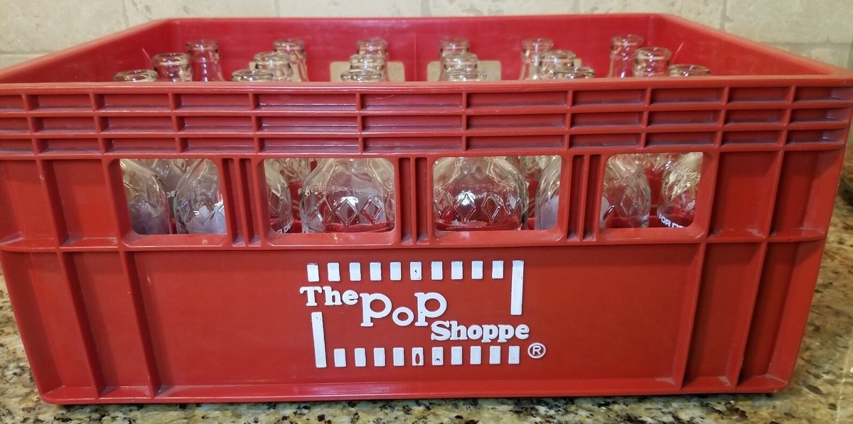 【激レア】The Pop Shoppe ヴィンテージボトル24本クレートセット 24 vintage Shoppe Pop Bottles Soda with crate (10oz bottle) | eBay