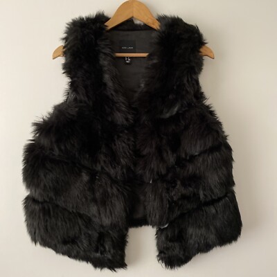 Fur Collar Faux Fur Gilet New Look Faux Fur Gilet Jacket Black