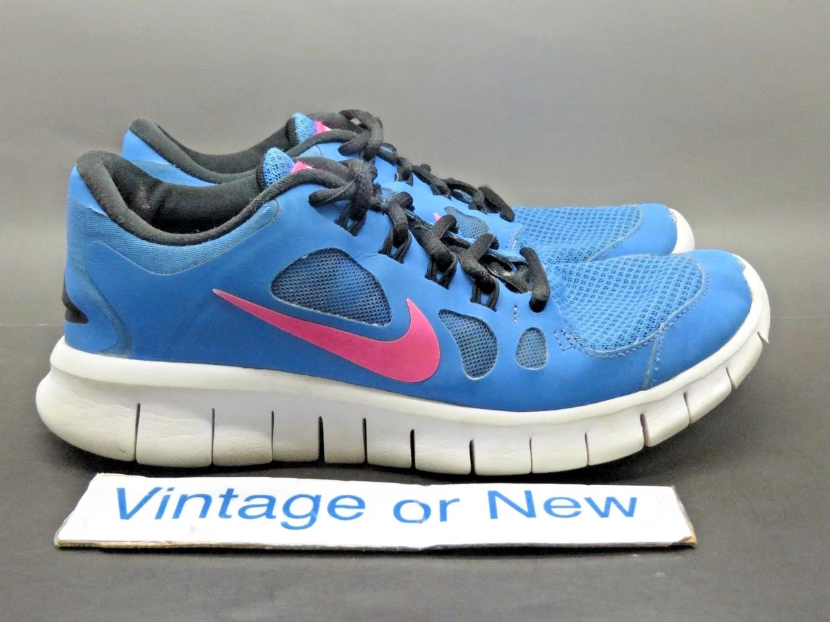 Girls Nike Free 5.0 Blue Pink Running Shoes 580565-400 sz 4Y | eBay