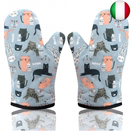 Guanti da Cucina, Guanti Forno Traspirante Oven Gloves Oven Mitts Guanto Cucina